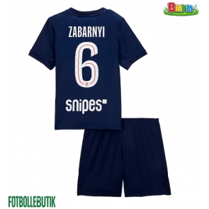 Paris Saint-Germain Illia Zabarnyi #6 Hemmaställ Barn 2025-26 Kortärmad (+ Korta byxor)